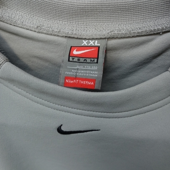 Nike Team LaGrange Football men's gray long sleeve fleece lined pullover sweater - Picture 3 of 5